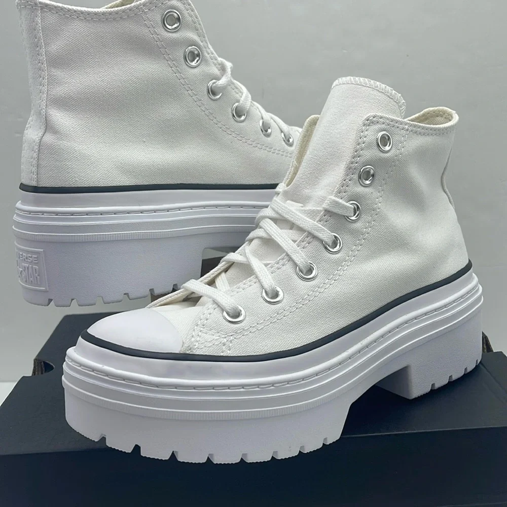Converse WMNS High-Top Platform Sneakers A10364C CTAS LUGGED HEEL HI WHITE/BLACK